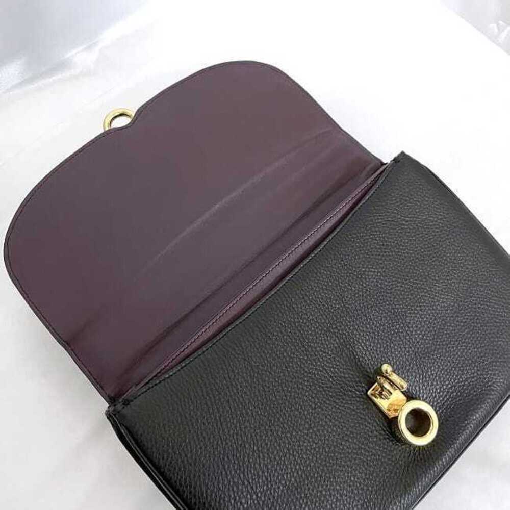Loewe Top Handle Bag Black Leather Flap Handbag Anagram Retro - Picture 8 of 10